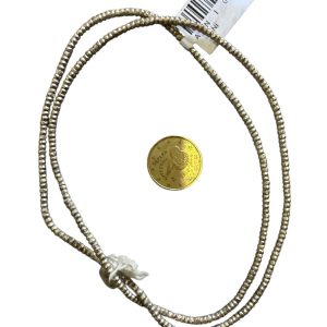 Tira de bronce anilla plateada