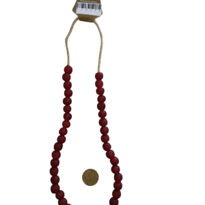 Collar cuentas de vidrio de Ghana grandes