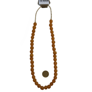 Collar cuentas de vidrio de Ghana grandes