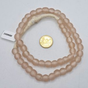 Collar cuentas de vidrio de Ghana medianas