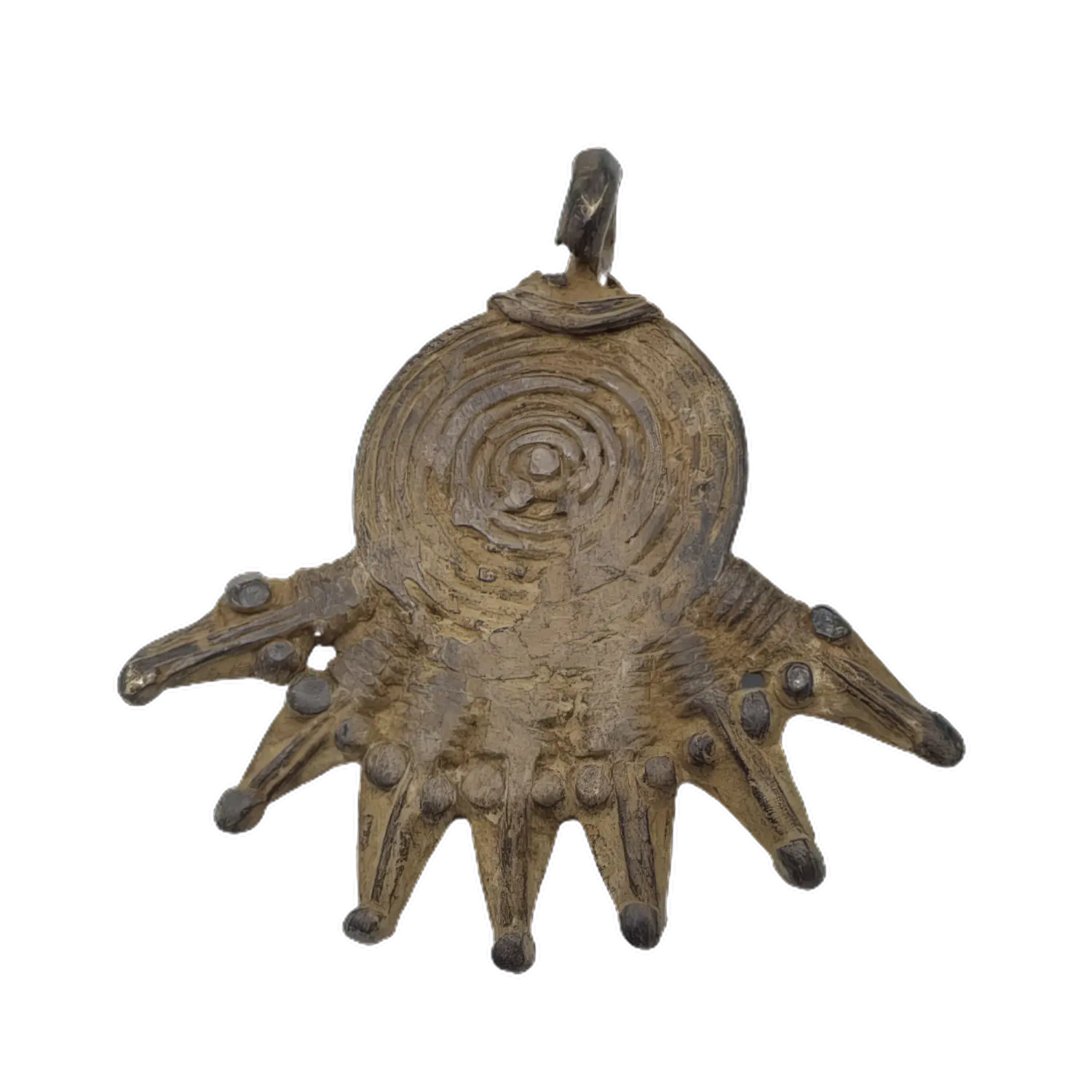 Colgante de bronce envejecido hecho a mano