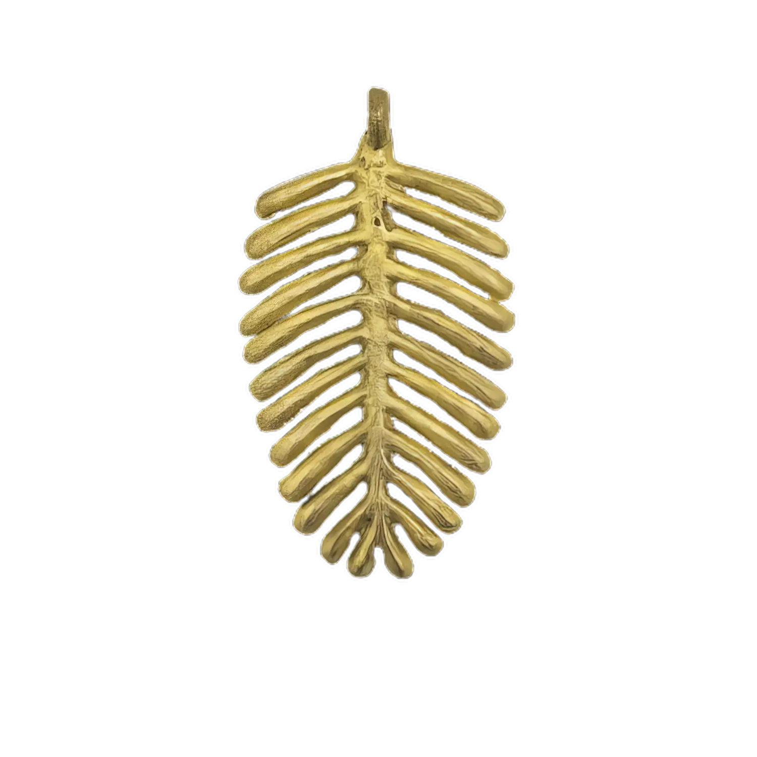 Colgante hoja de bronce