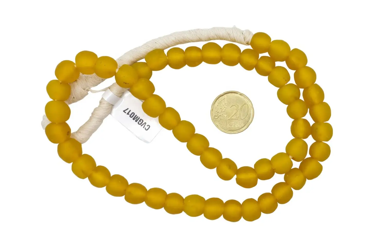 Collar cuentas de vidrio de Ghana medianas