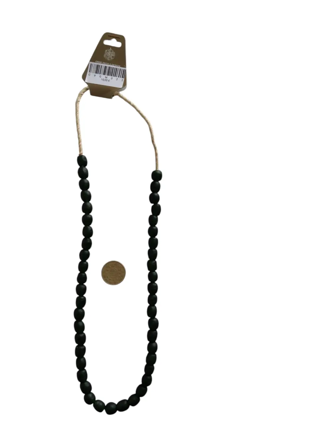 Collar cuentas de vidrio de Ghana medianas