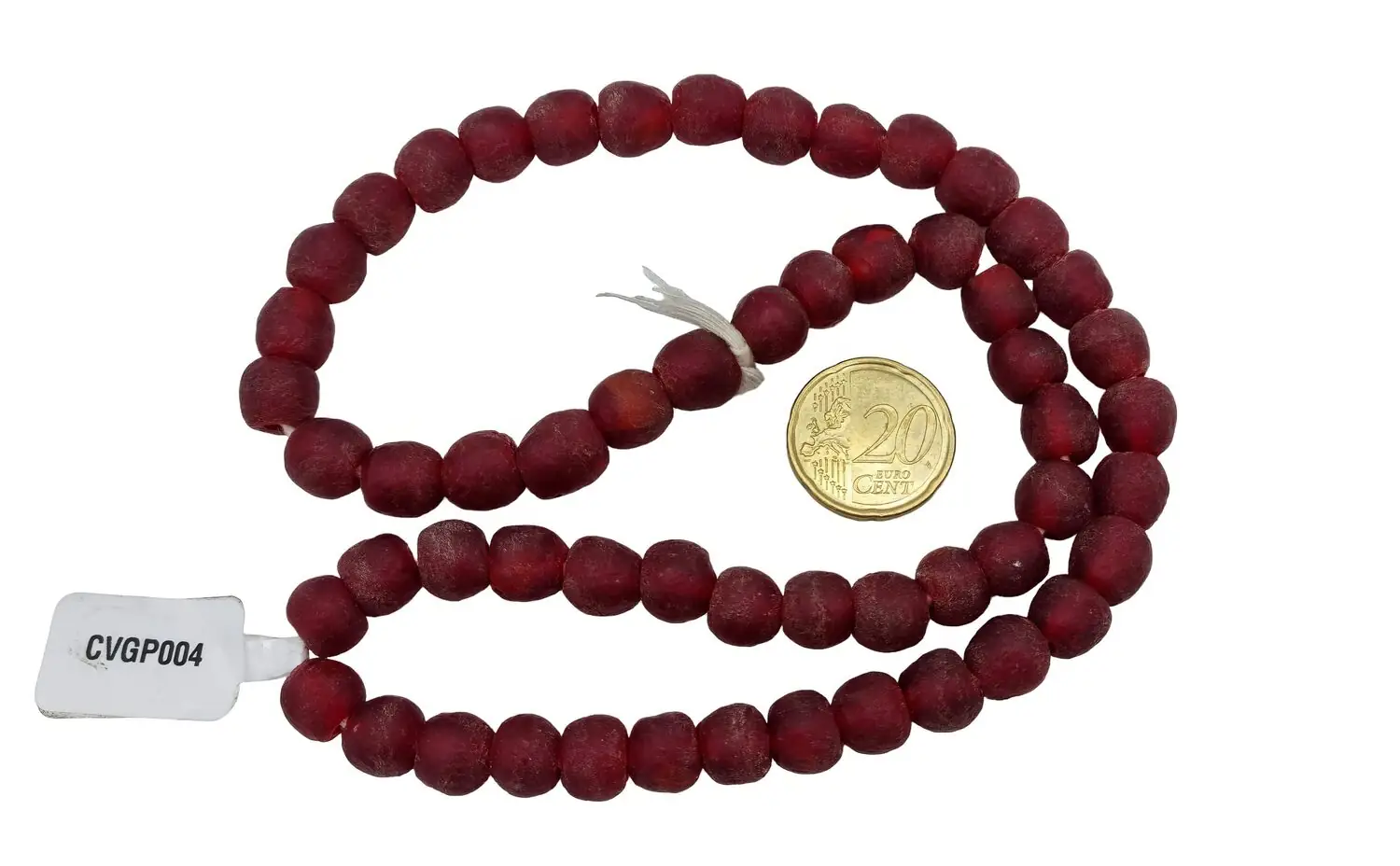 Collar cuentas de vidrio de Ghana pequeñas