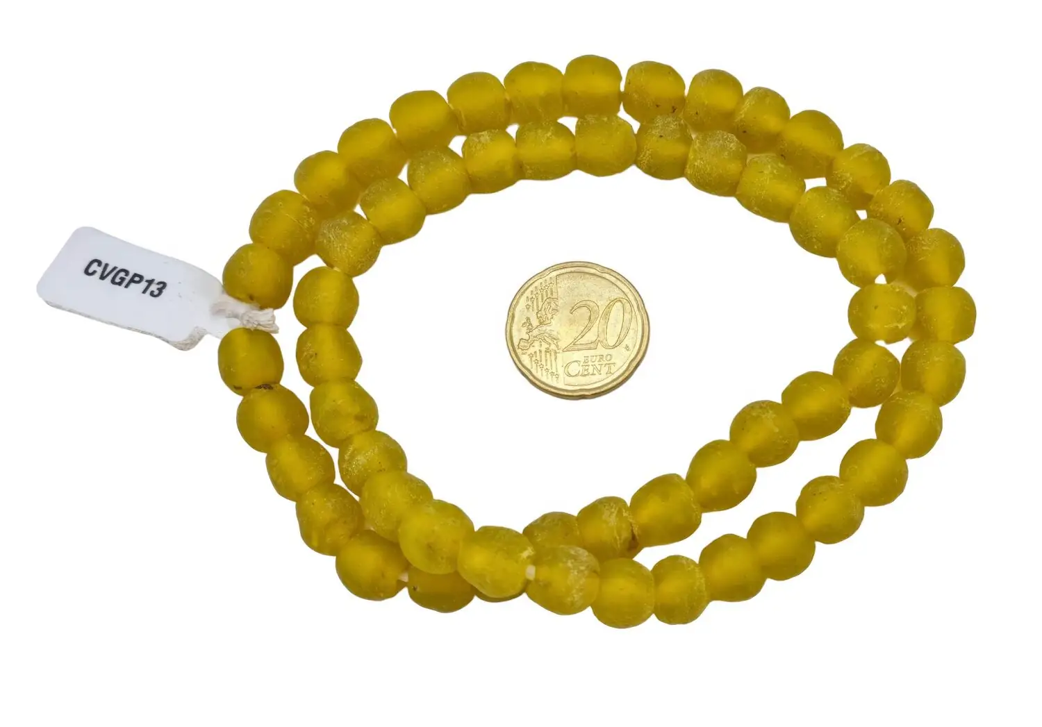 Collar cuentas de vidrio de Ghana pequeñas