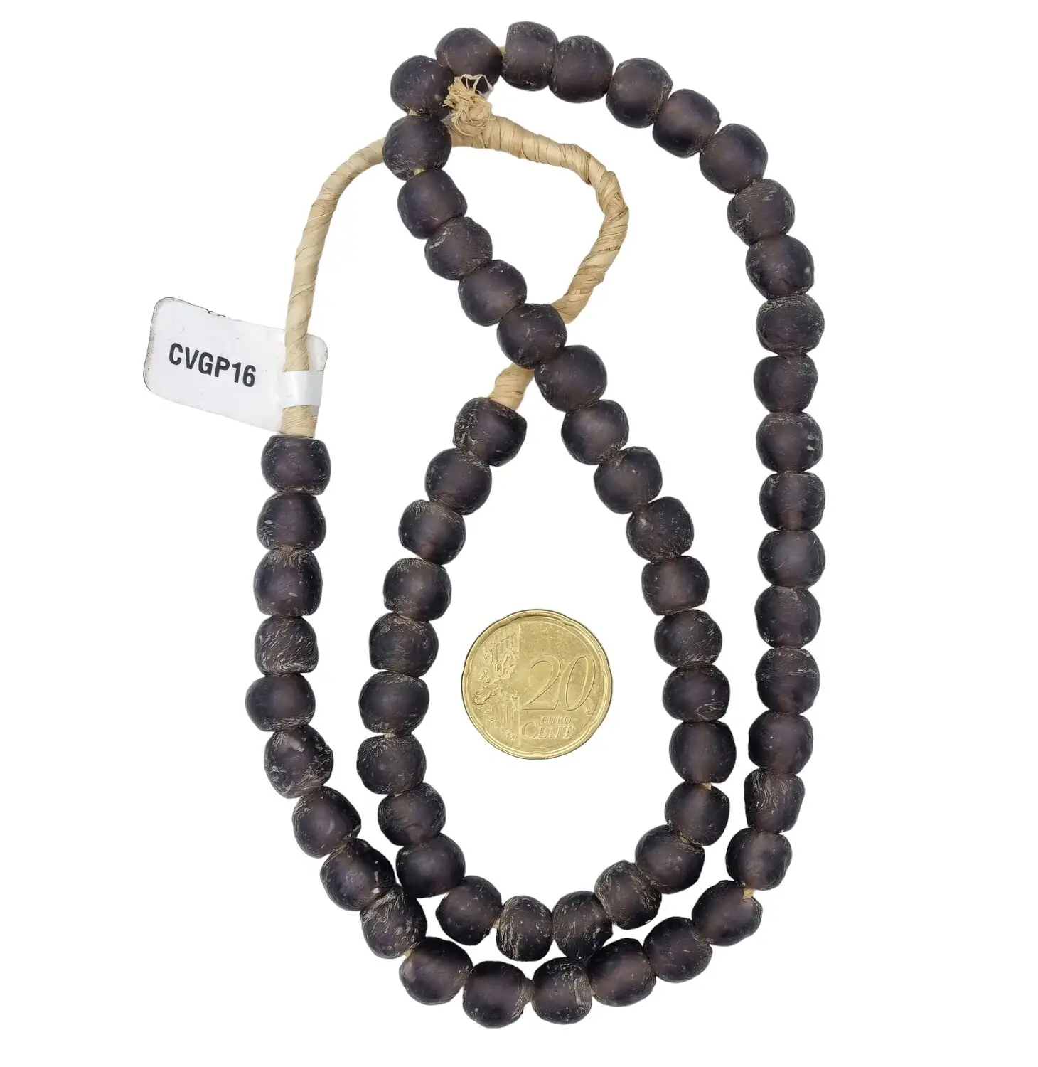 Collar cuentas de vidrio de Ghana pequeñas