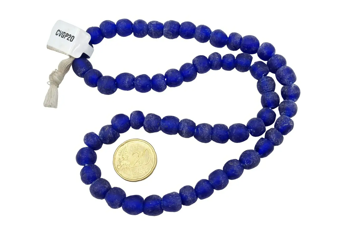 Collar cuentas de vidrio de Ghana pequeñas