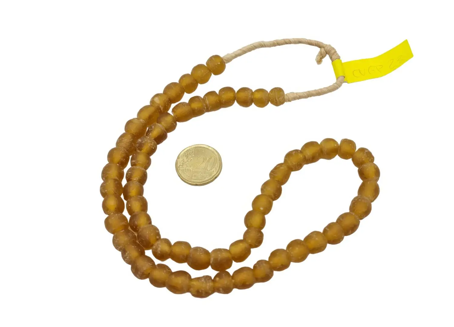 Collar cuentas de vidrio de Ghana pequeñas