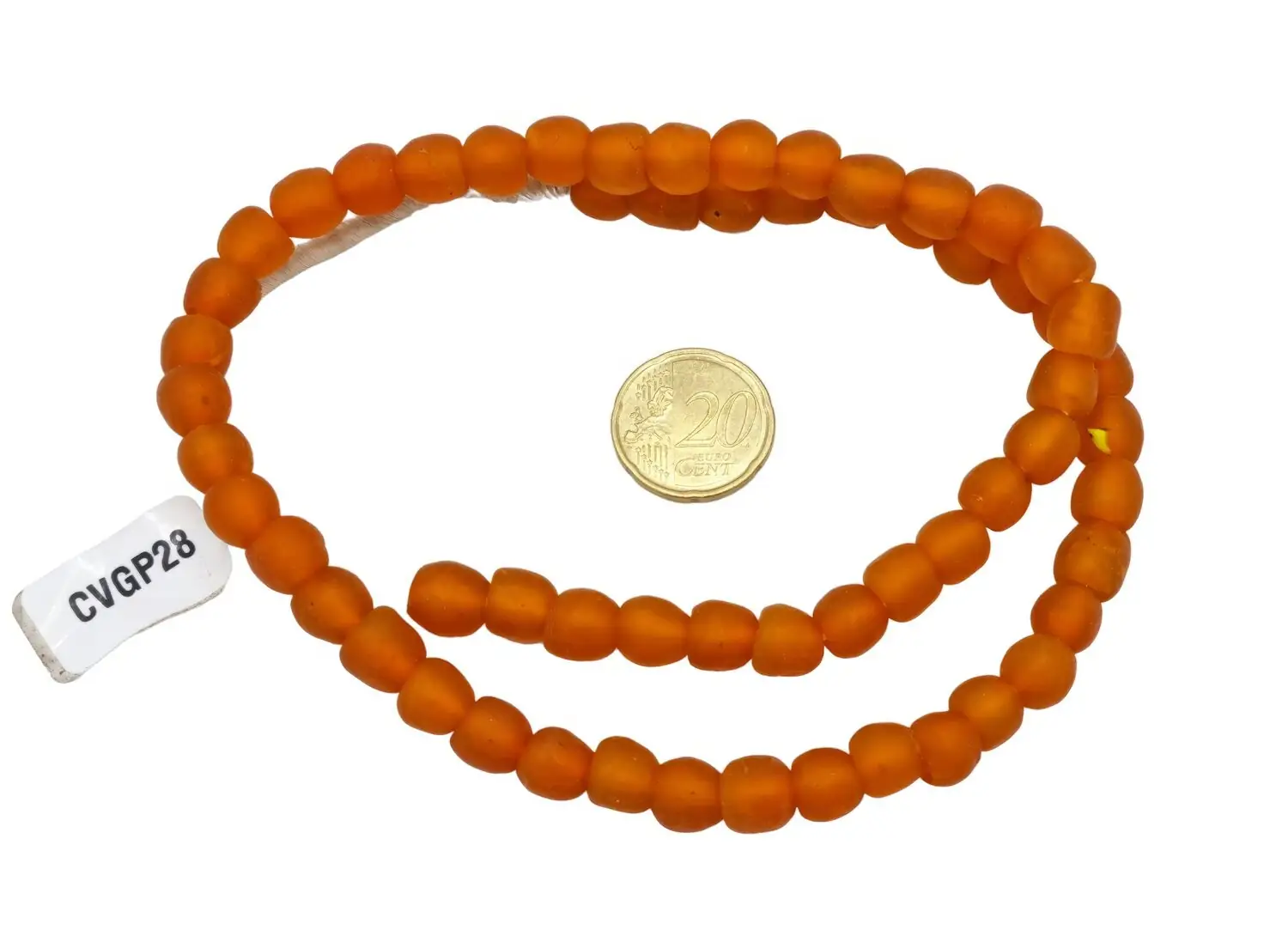 Collar cuentas de vidrio de Ghana pequeñas