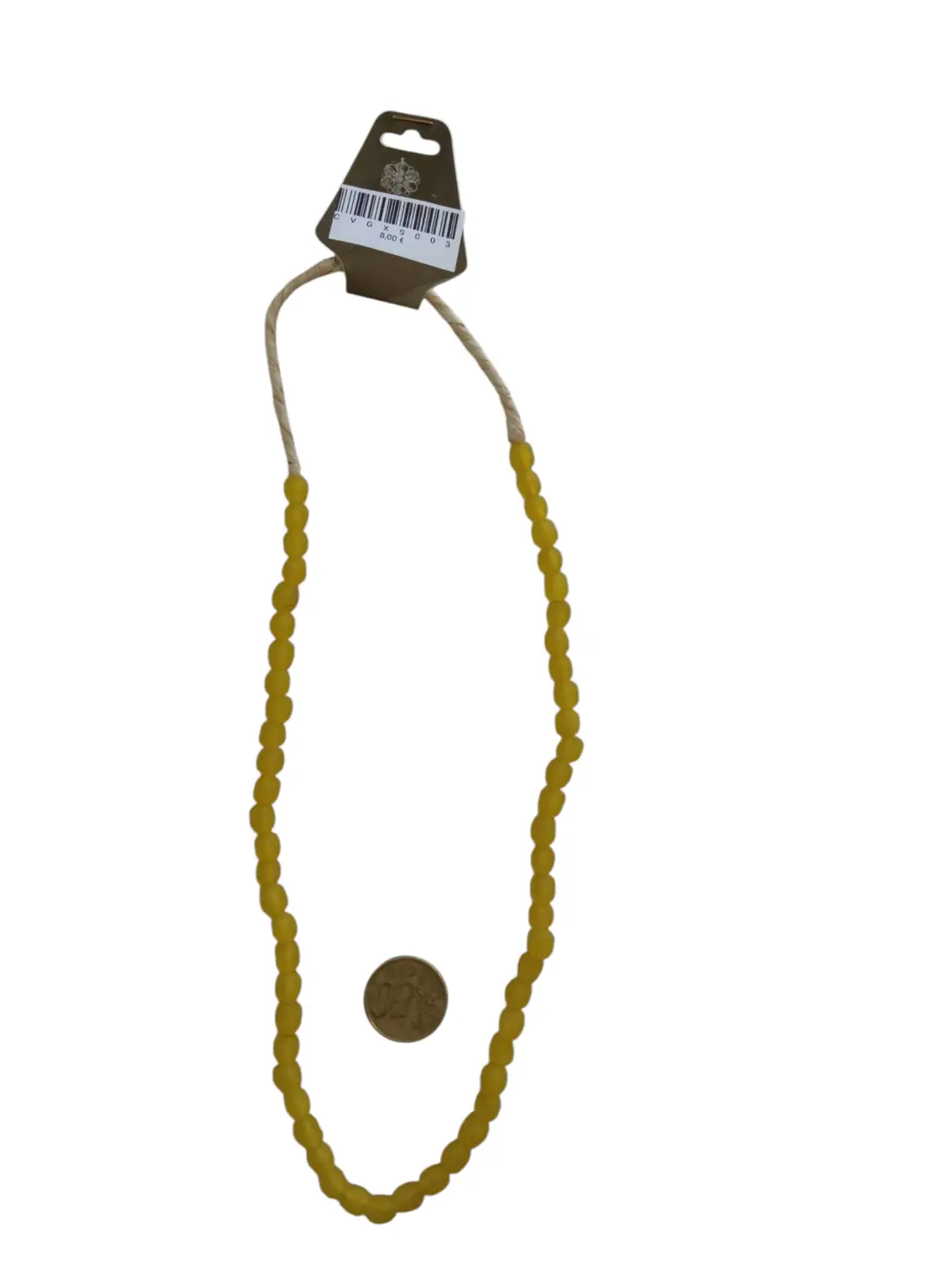 Collar cuentas de vidrio de Ghana pequeñas