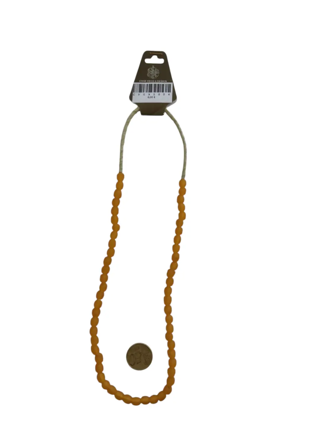 Collar cuentas de vidrio de Ghana pequeñas