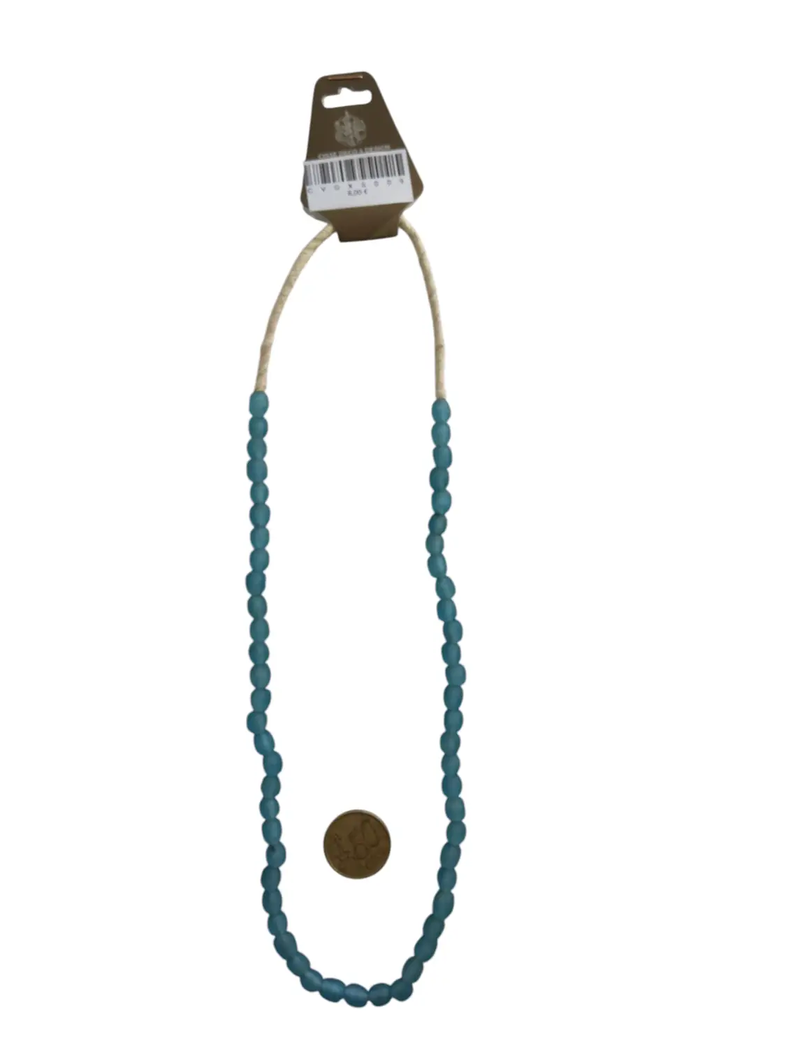 Collar cuentas de vidrio de Ghana pequeñas