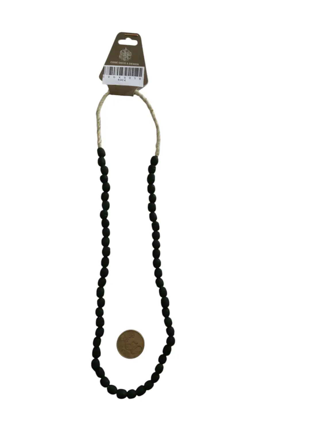 Collar cuentas de vidrio de Ghana pequeñas