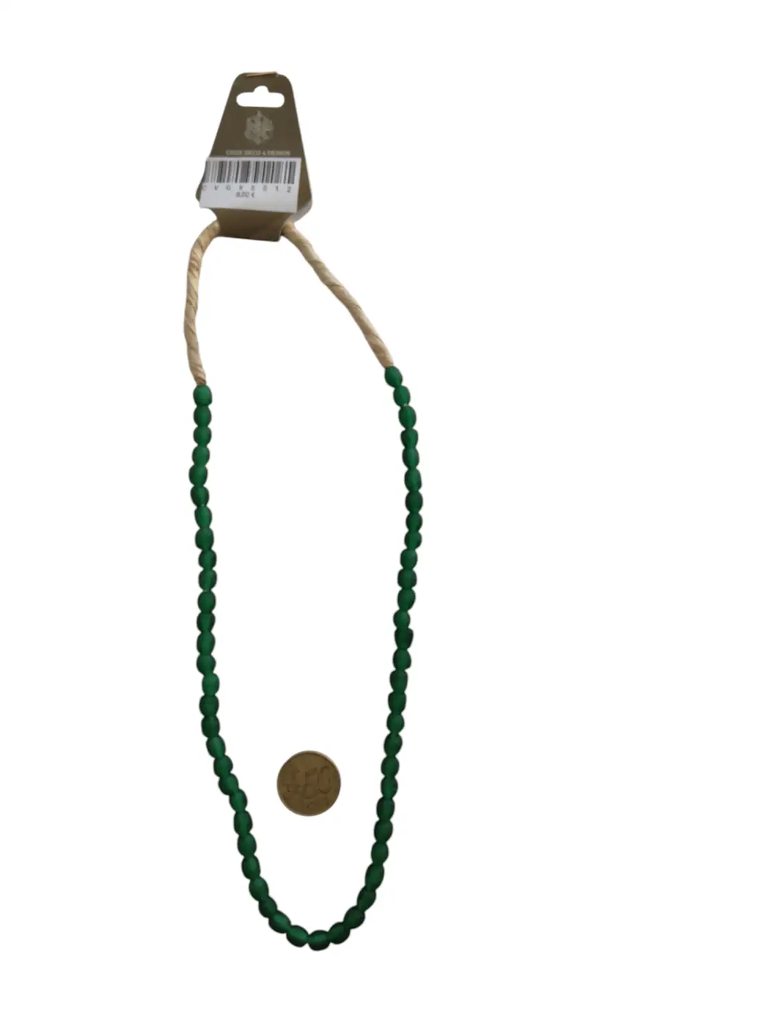 Collar cuentas de vidrio de Ghana pequeñas