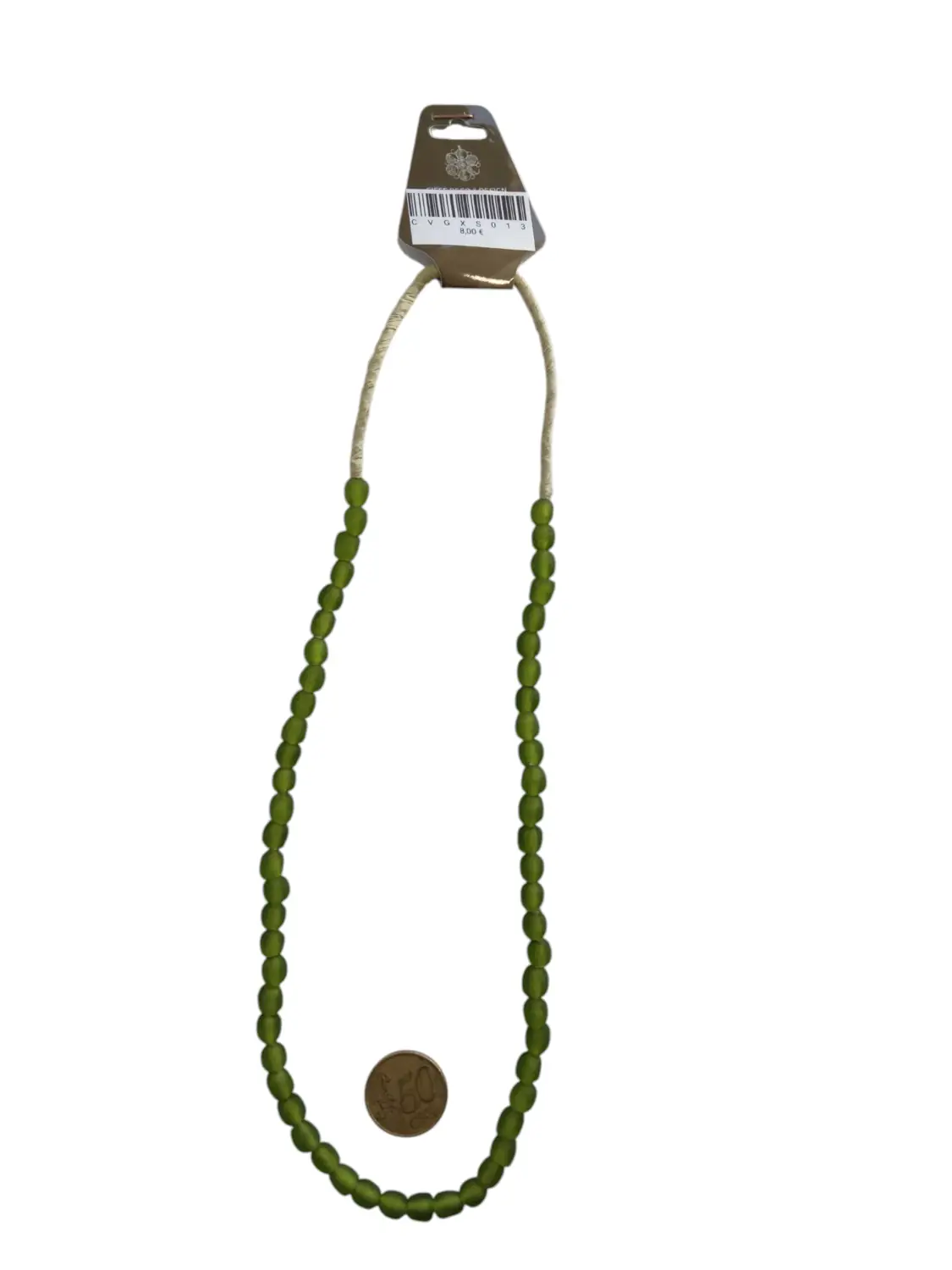 Collar cuentas de vidrio de Ghana pequeñas