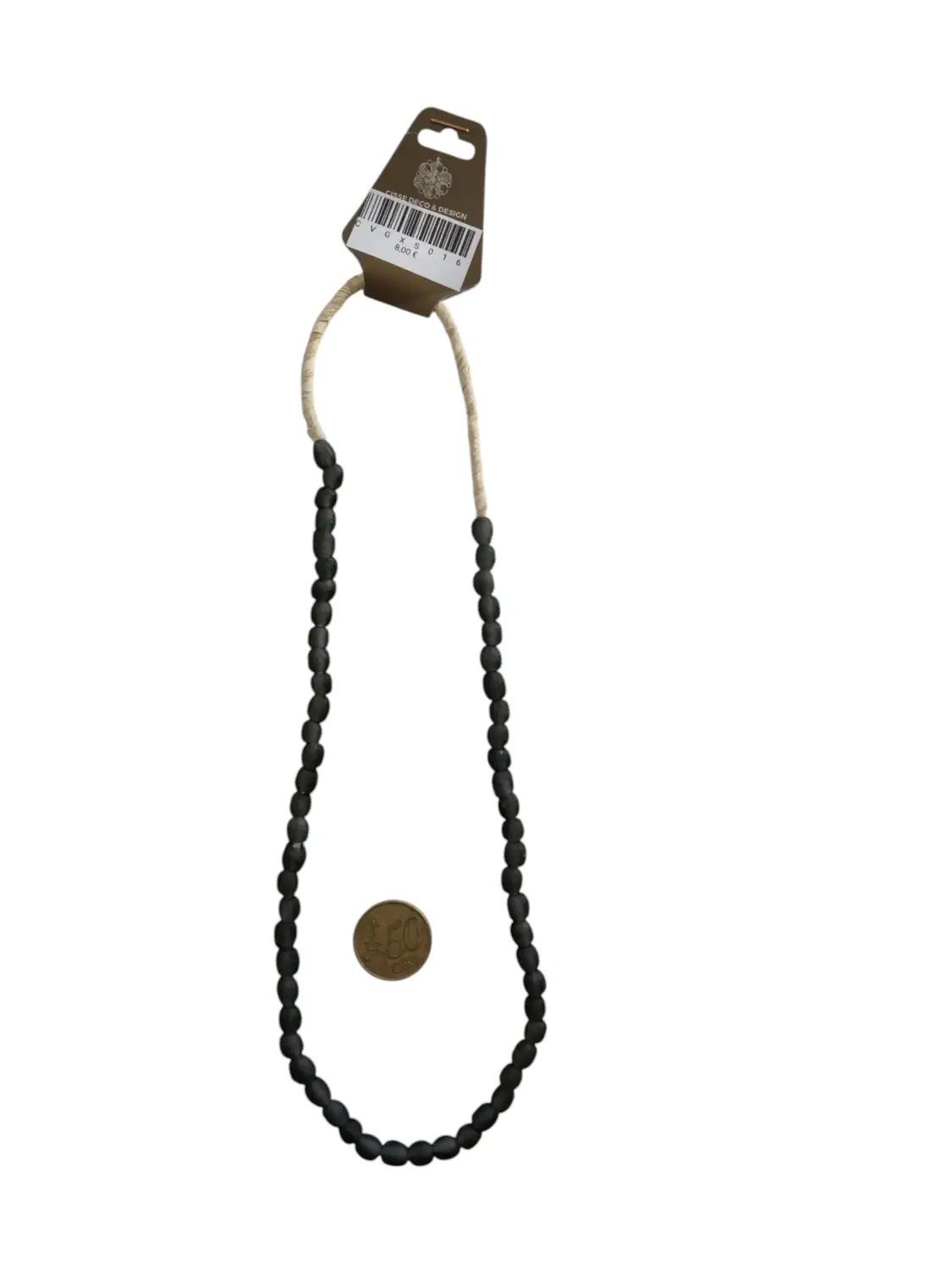 Collar cuentas de vidrio de Ghana pequeñas