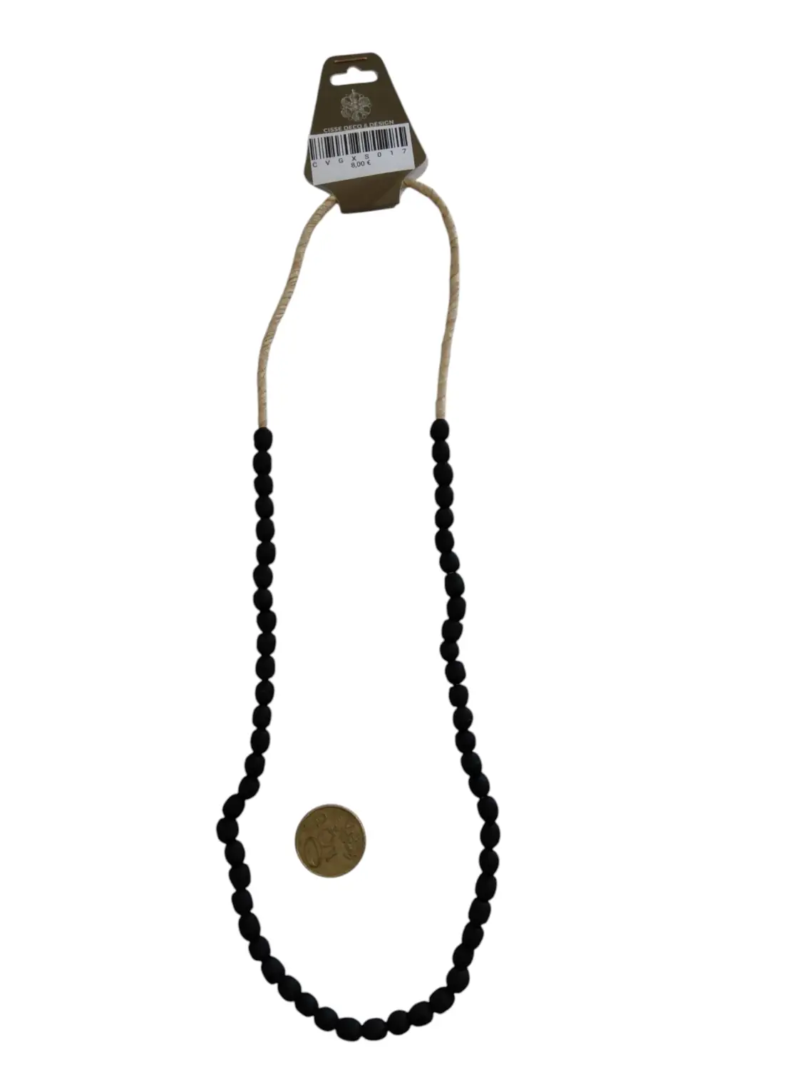 Collar cuentas de vidrio de Ghana pequeñas