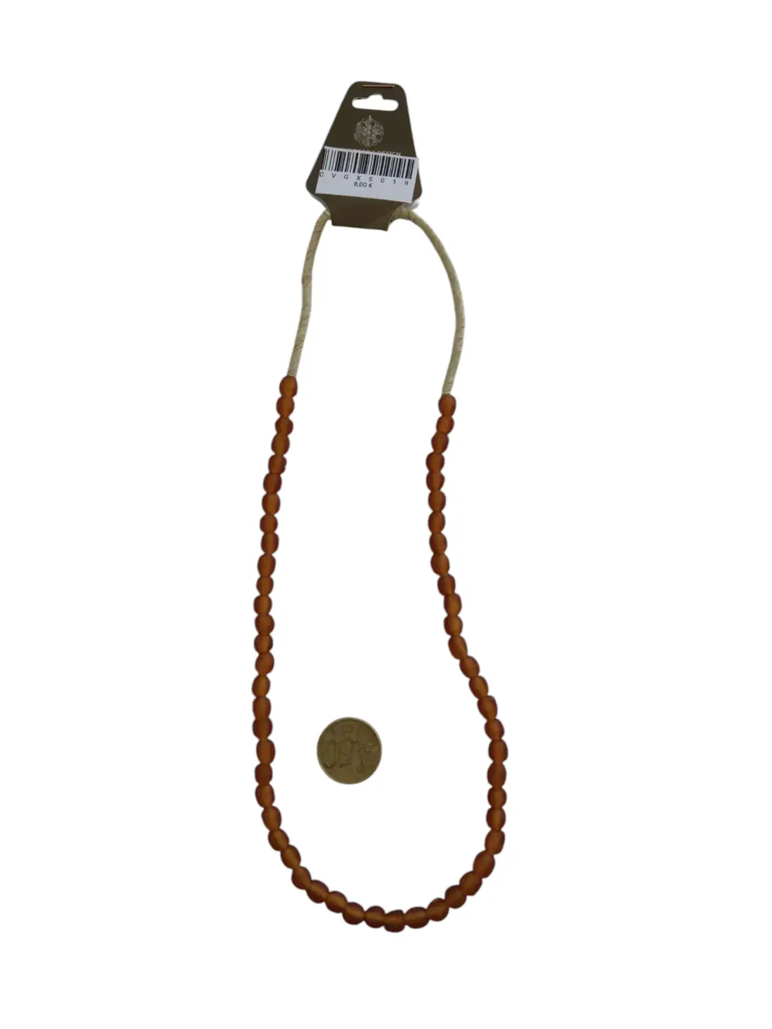 Collar cuentas de vidrio de Ghana pequeñas