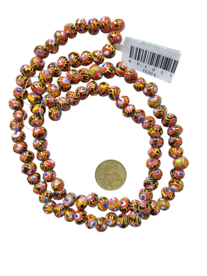 Collar de bolas de vidrio "ojos"- Kifa