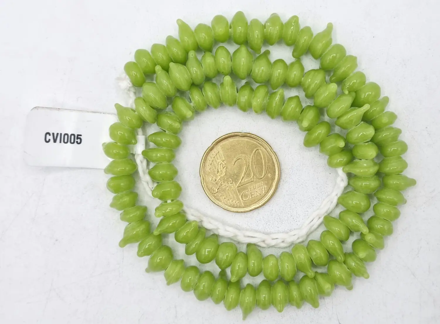 Collar de vidrio de cuentas irregulares