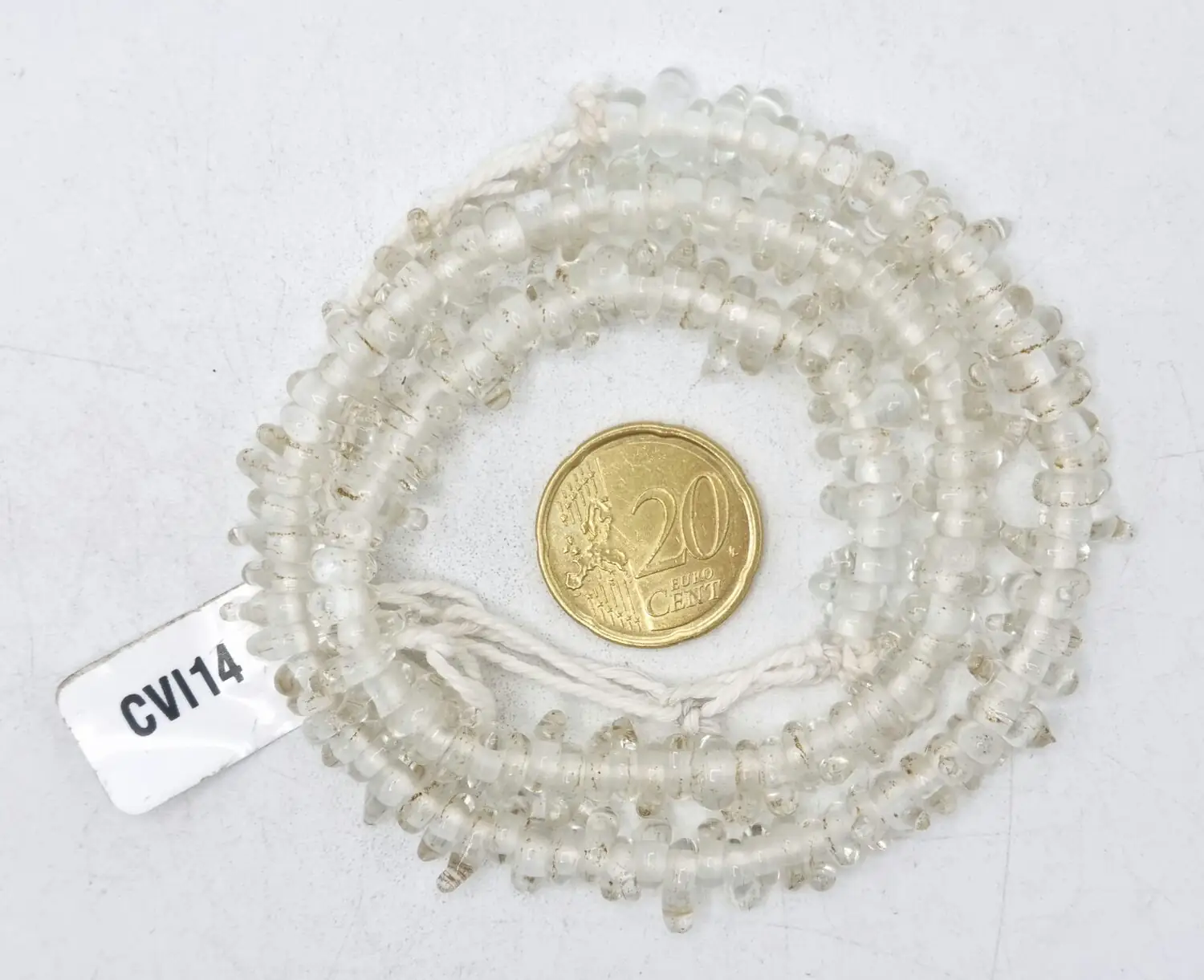 Collar de vidrio de cuentas irregulares