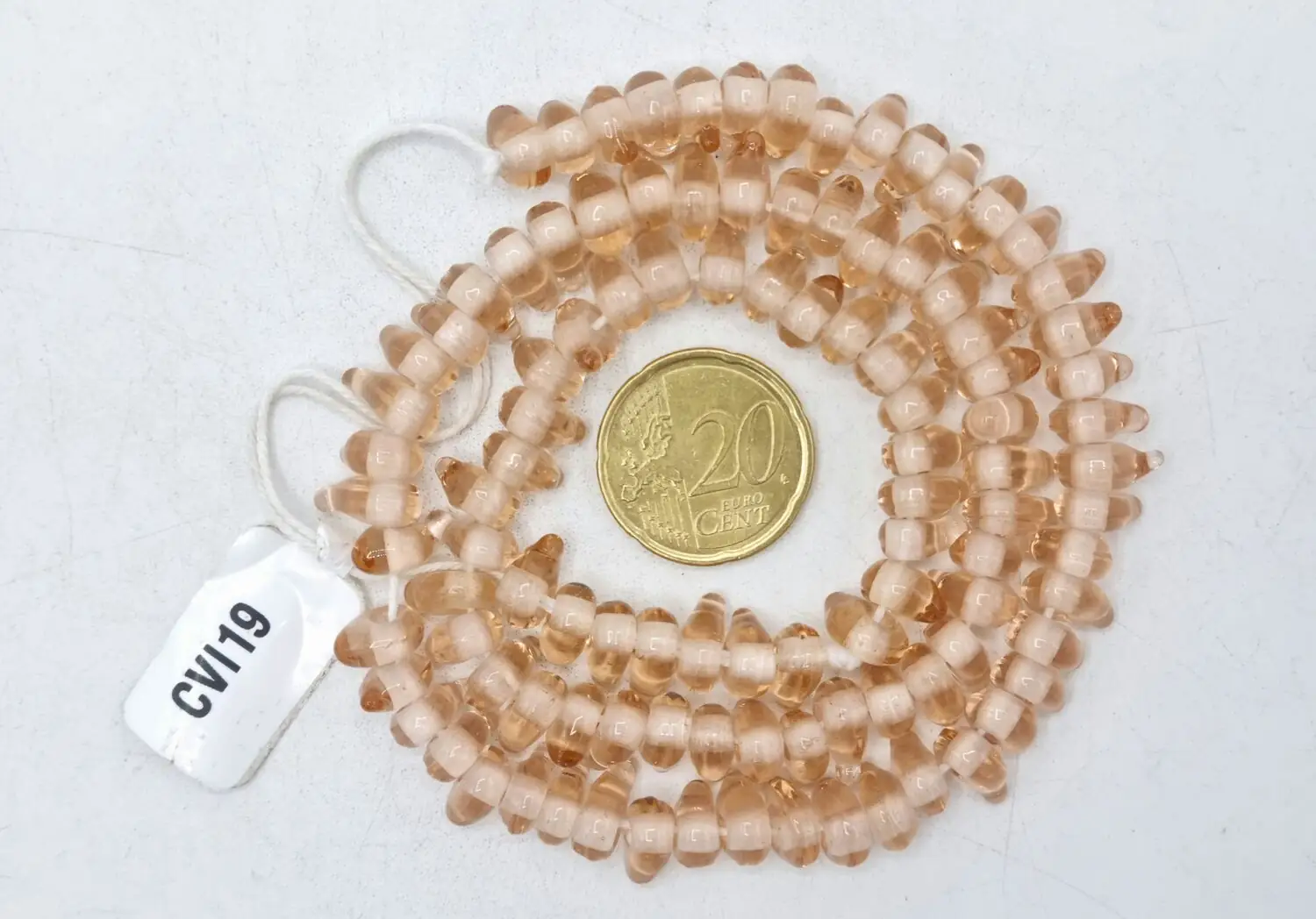 Collar de vidrio de cuentas irregulares