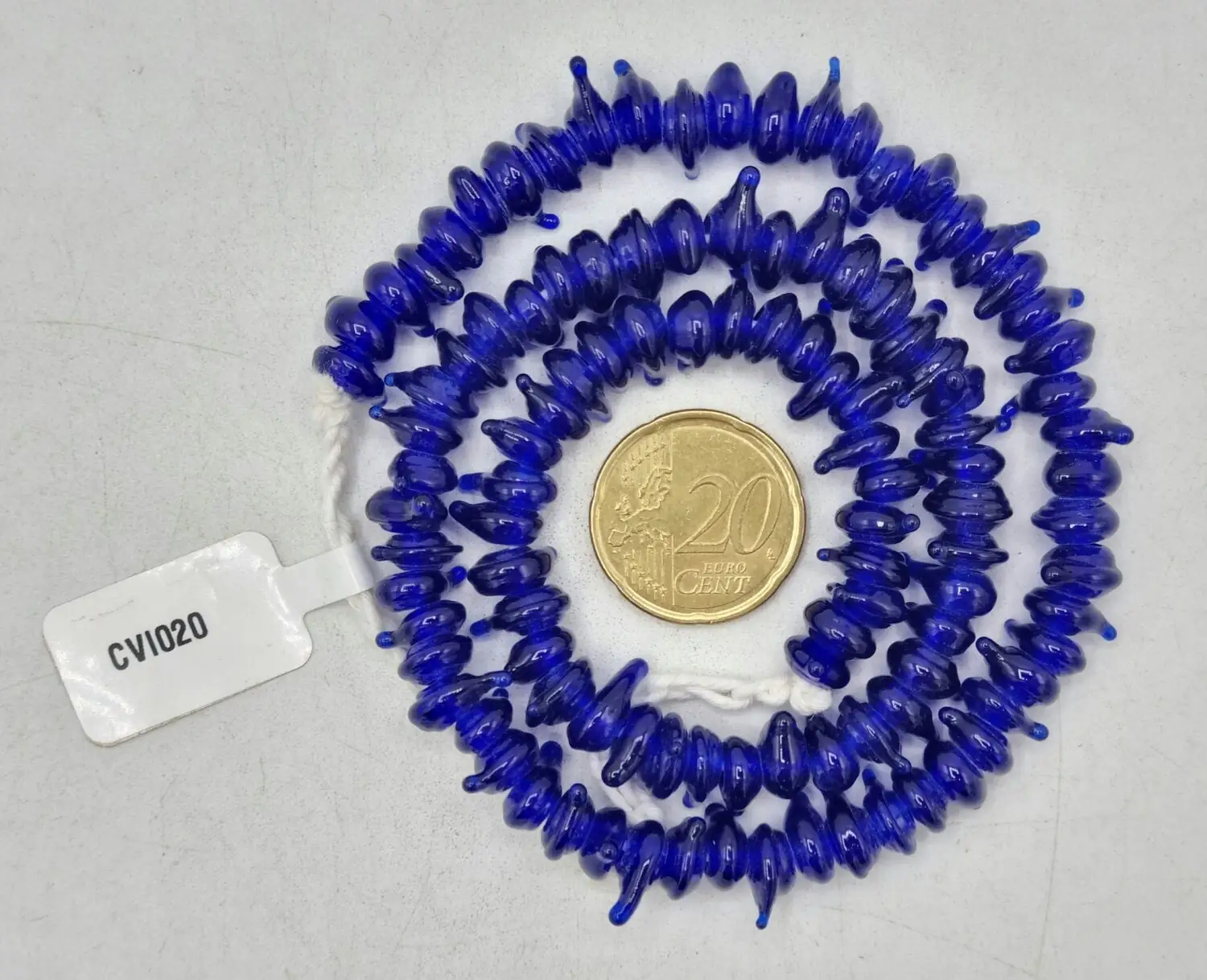 Collar de vidrio de cuentas irregulares