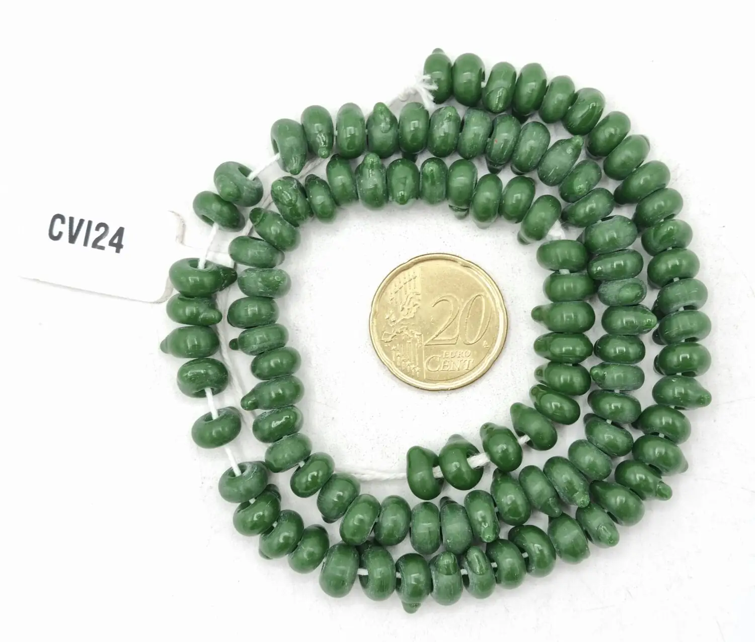 Collar de vidrio de cuentas irregulares