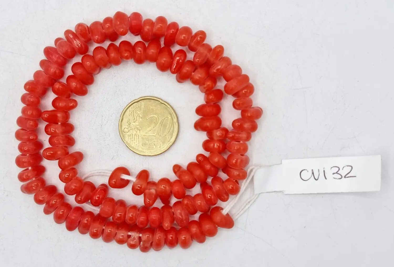 Collar de vidrio de cuentas irregulares
