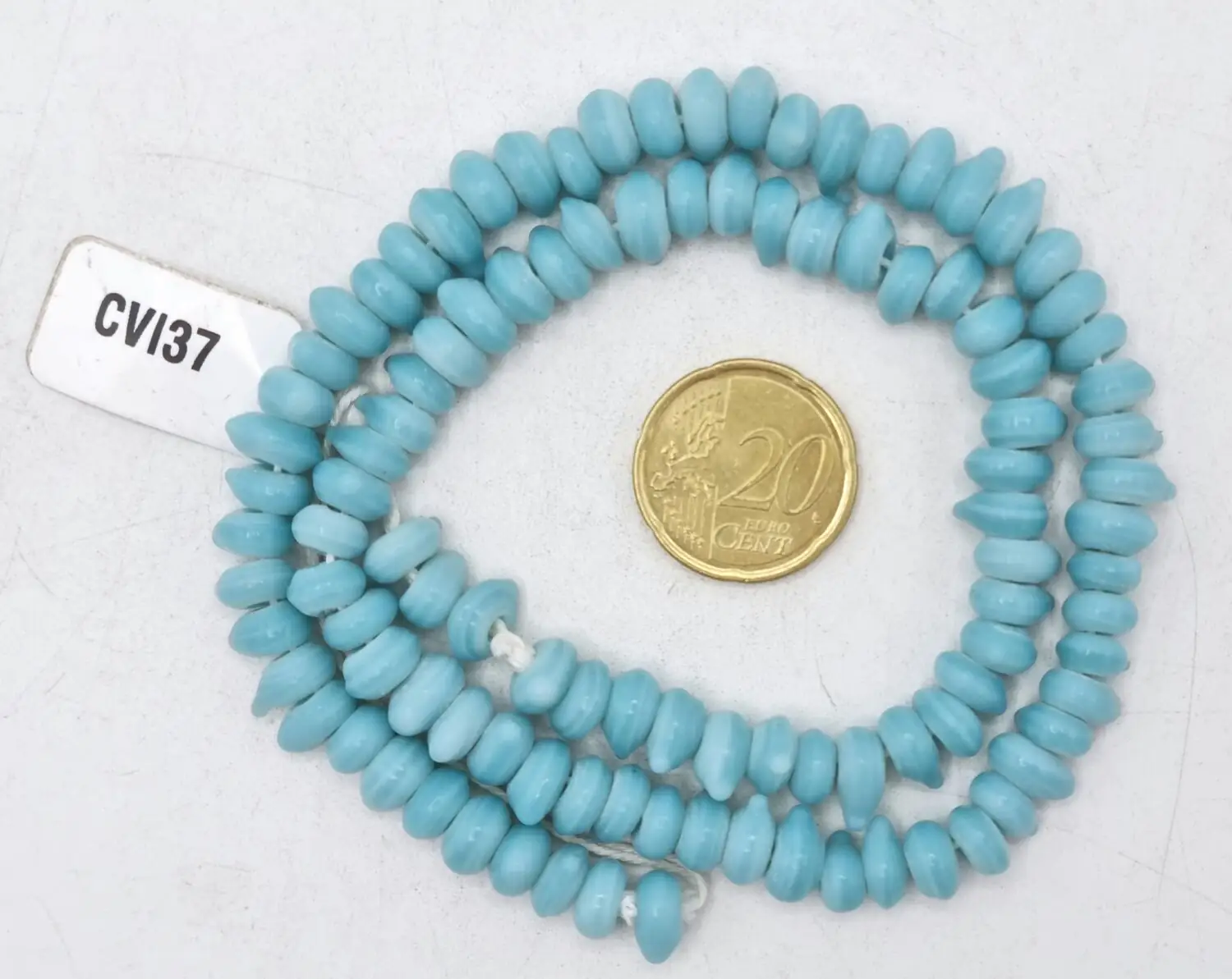 Collar de vidrio de cuentas irregulares