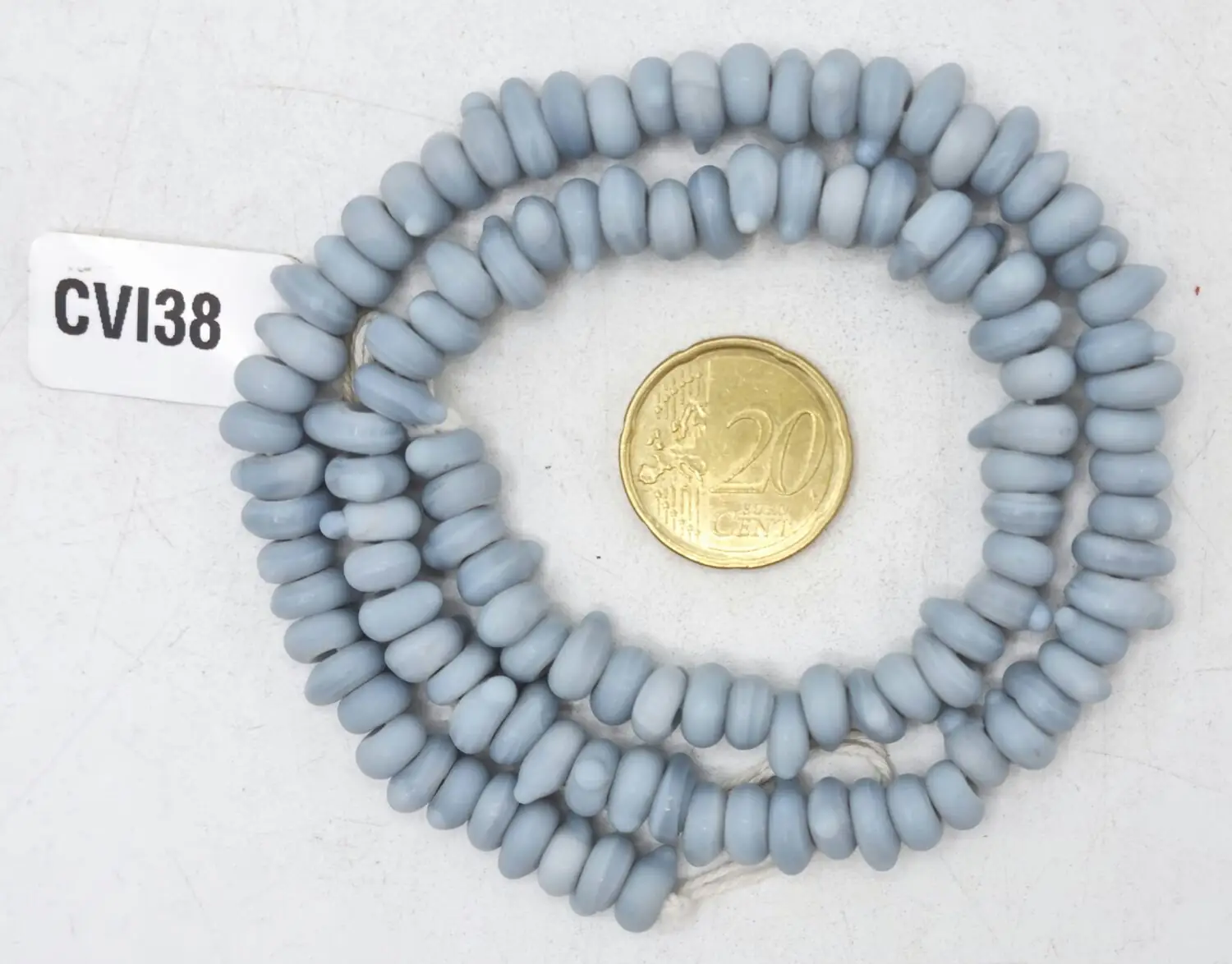 Collar de vidrio de cuentas irregulares