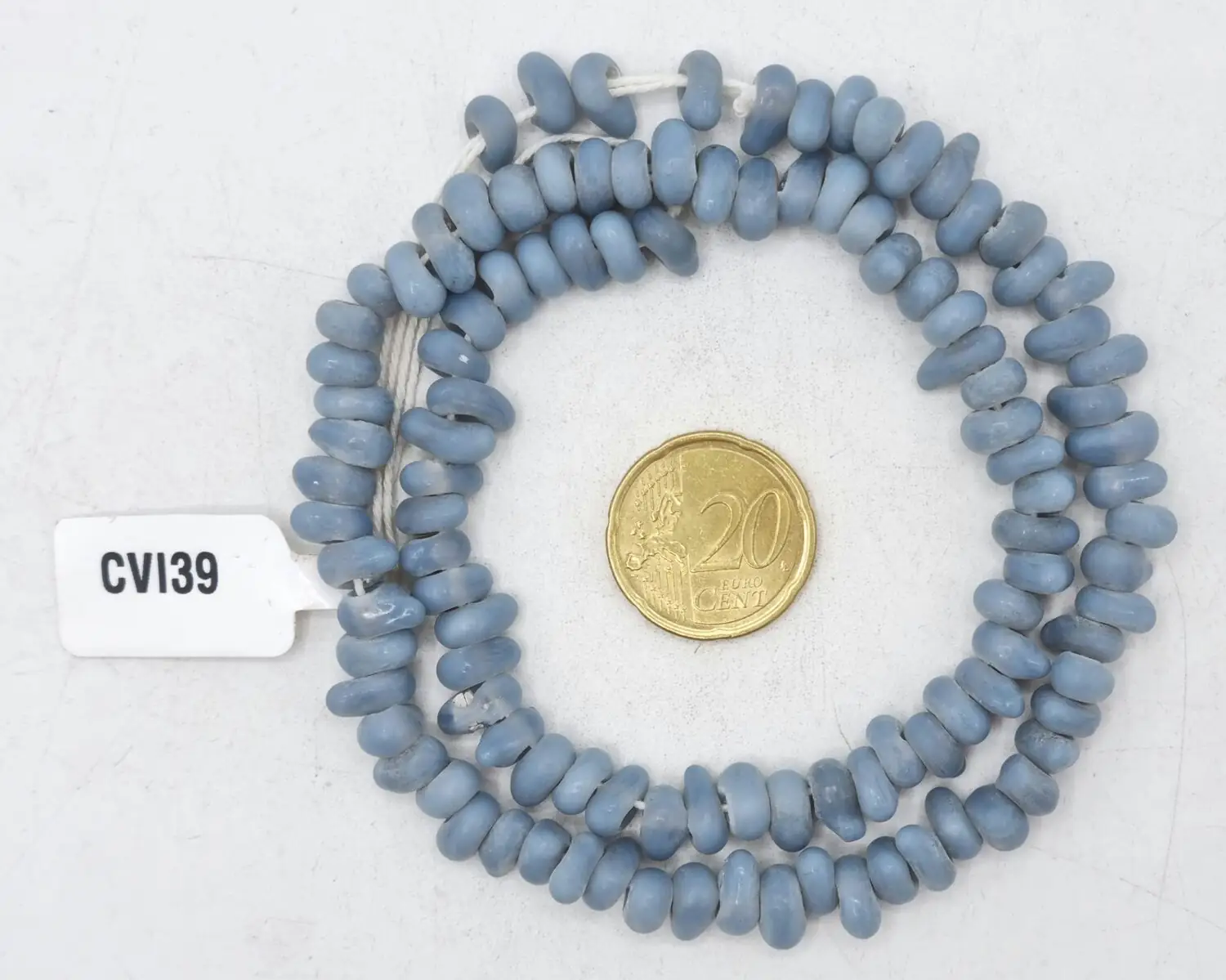 Collar de vidrio de cuentas irregulares