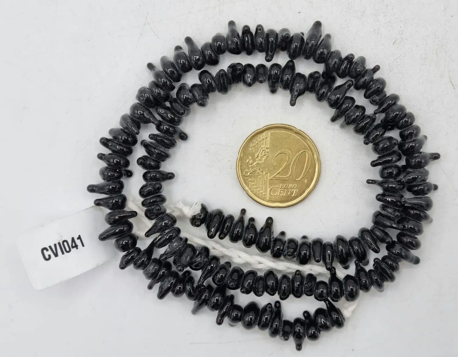 Collar de vidrio de cuentas irregulares