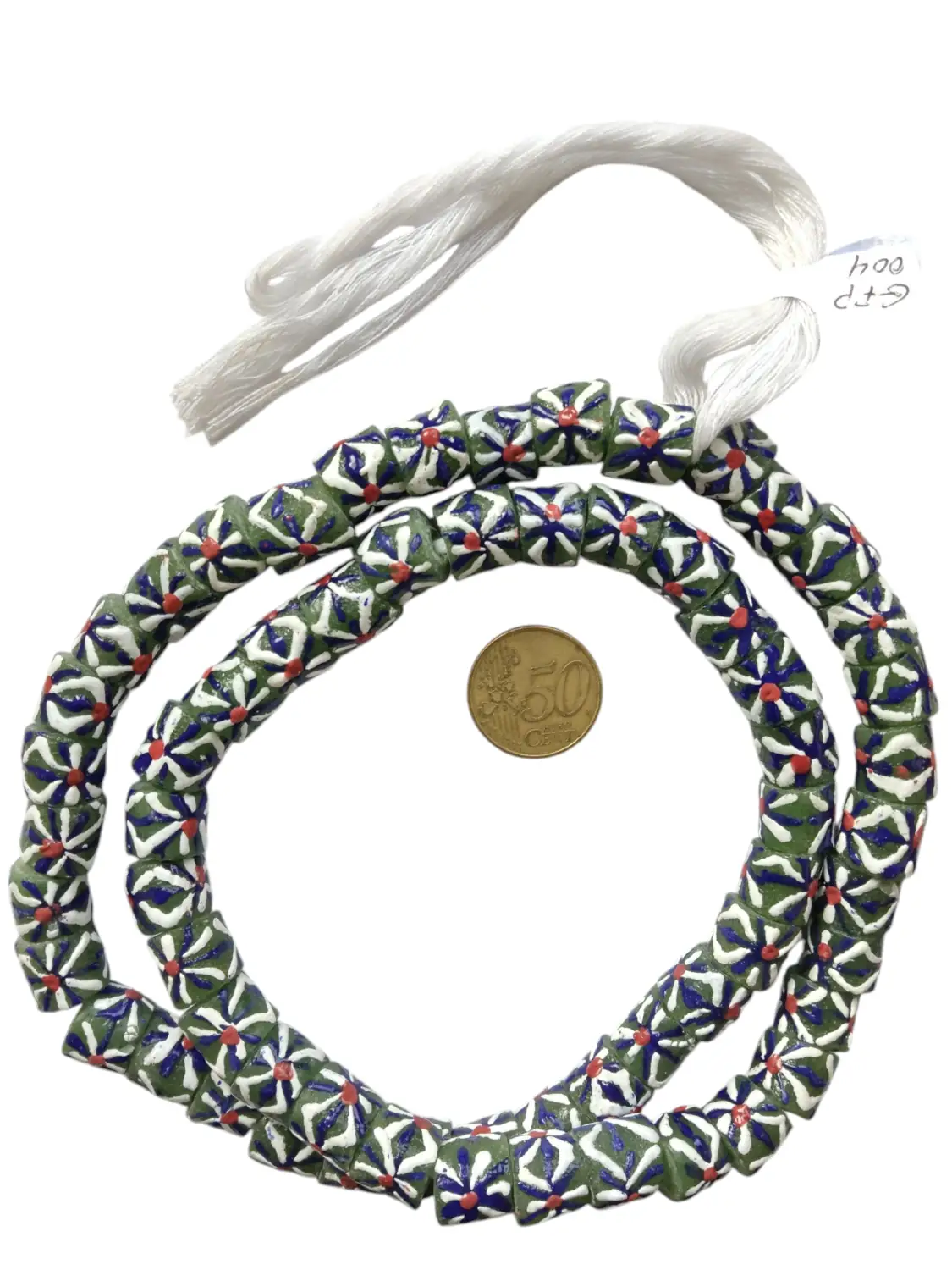 Collar de vidrio margaritas