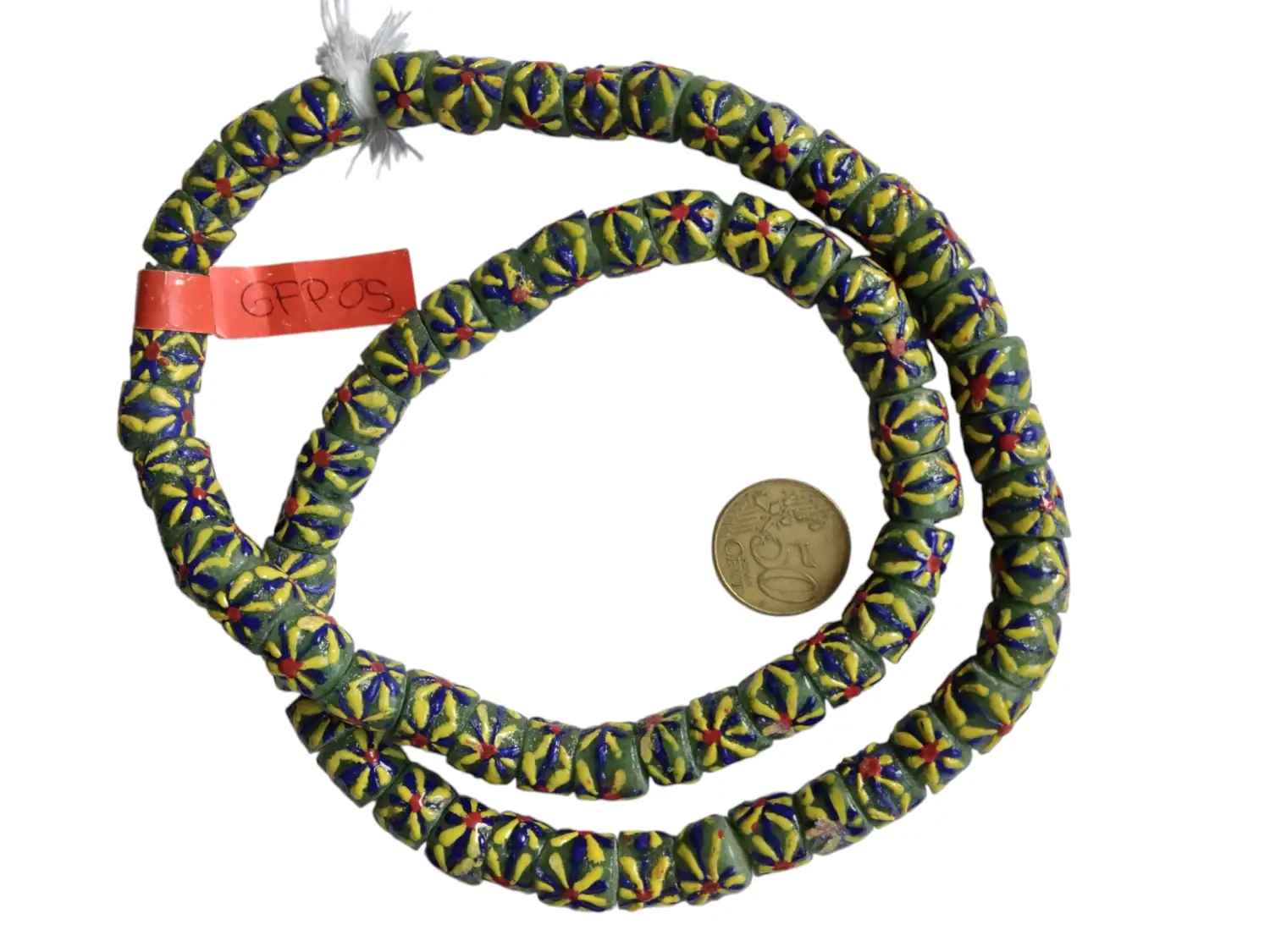 Collar de vidrio margaritas