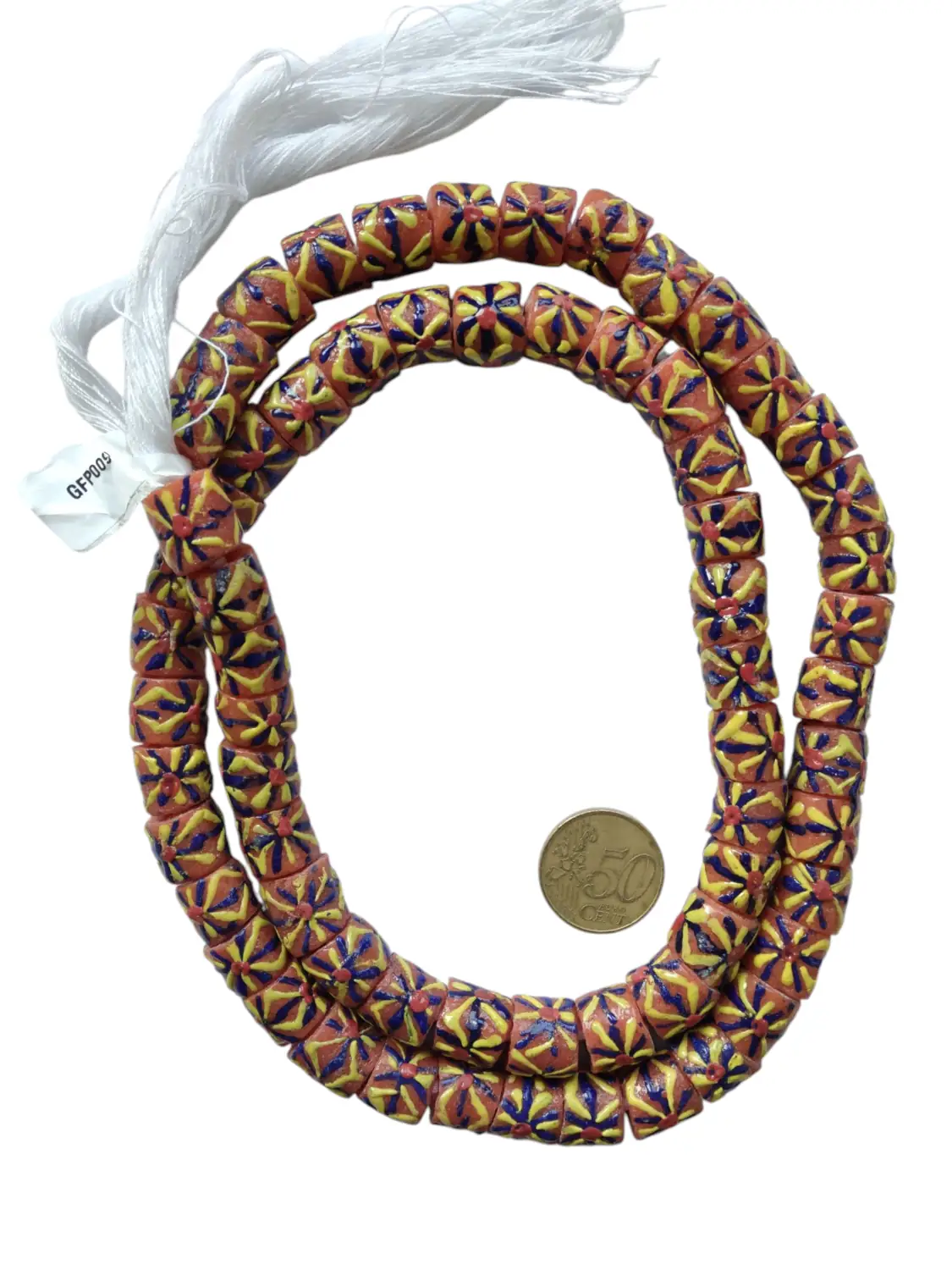 Collar de vidrio margaritas