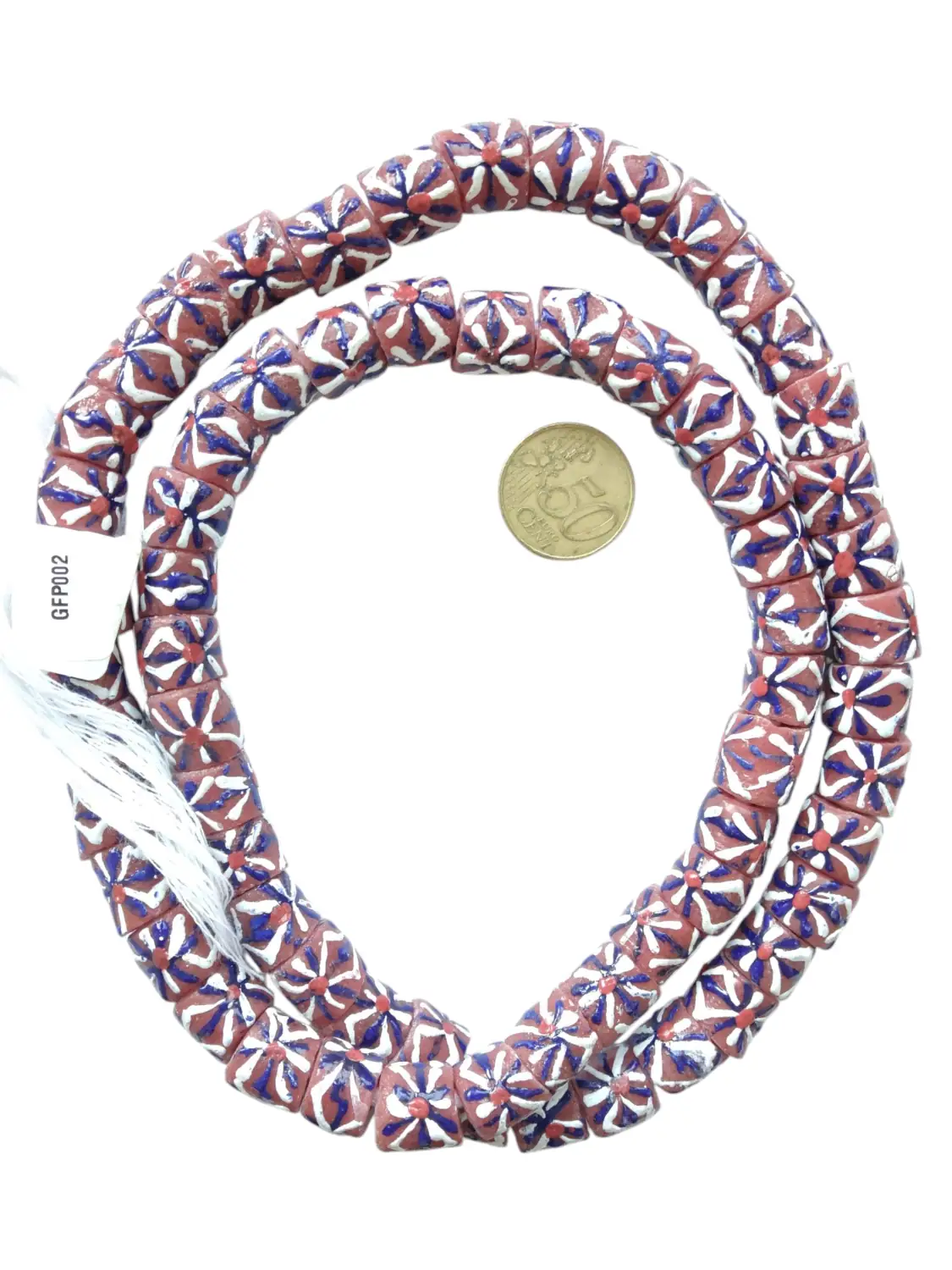 Collar de vidrio margaritas
