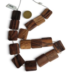 Tiras de cuentas de madera