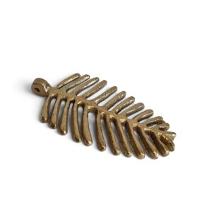 Colgante hoja de bronce