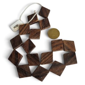 Tiras de cuentas de madera