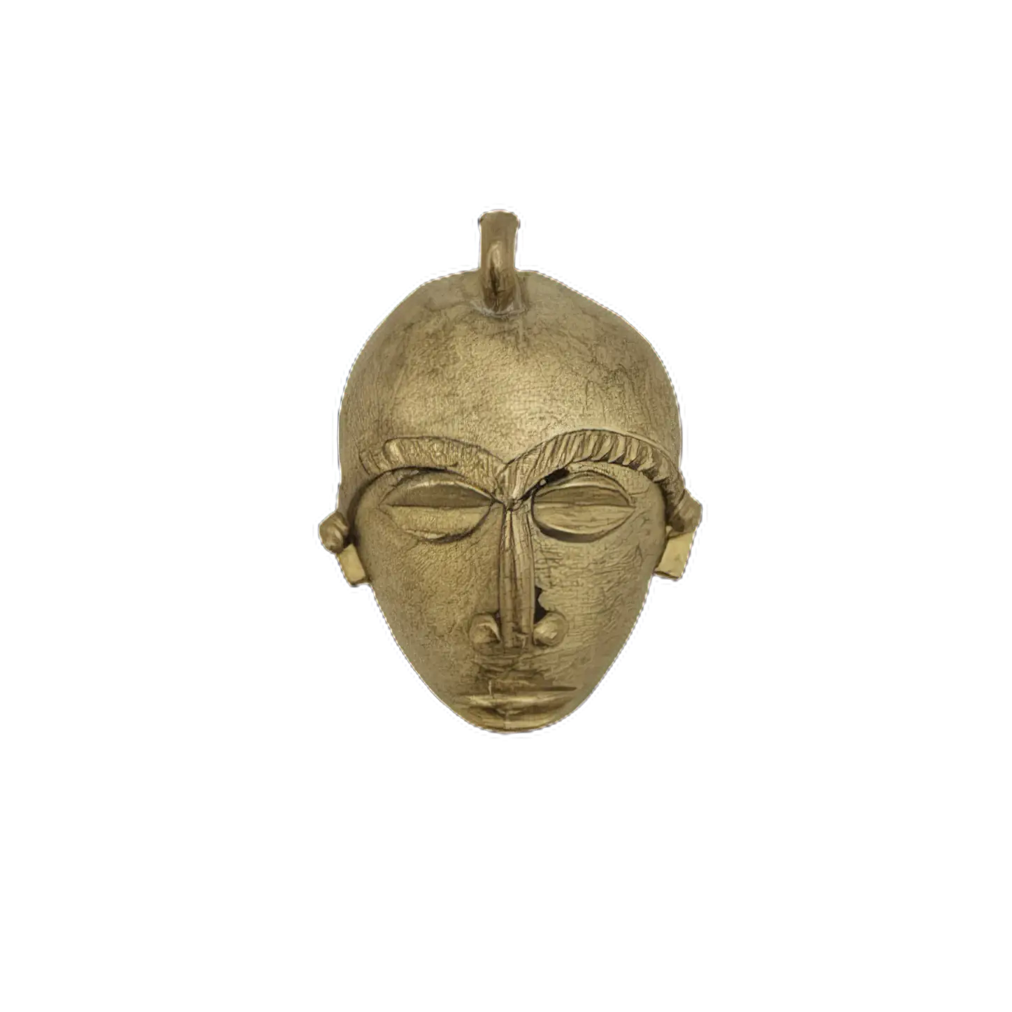 Máscara de bronce hecha a mano