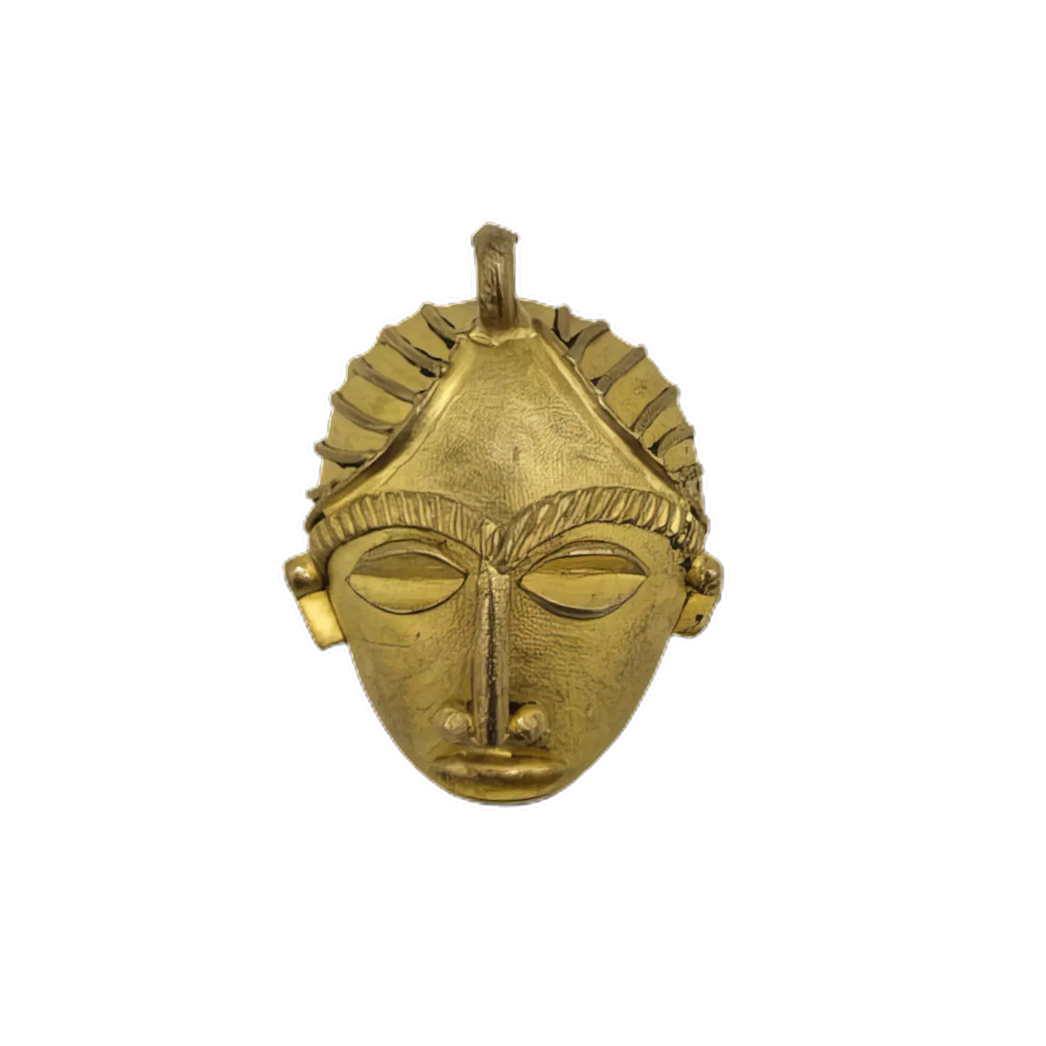 Máscara de bronce hecha a mano