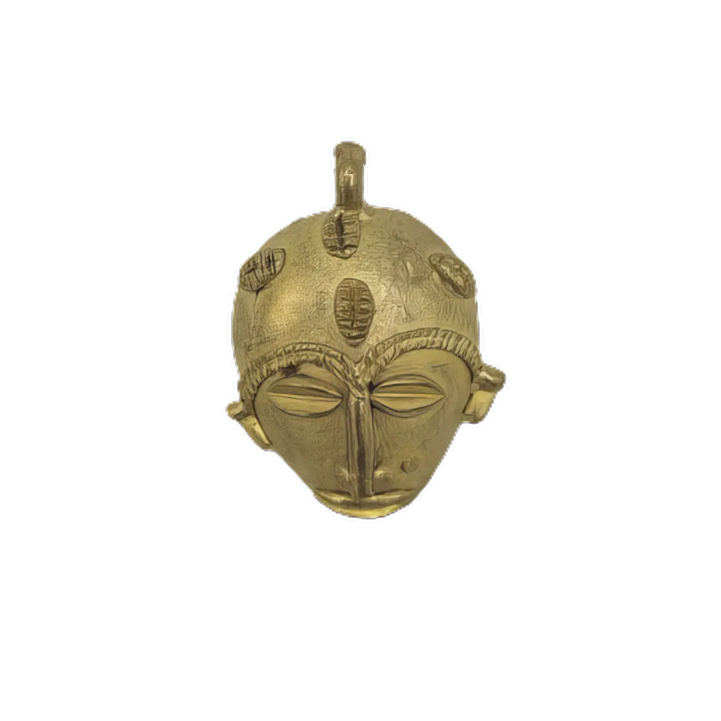 Máscara de bronce hecha a mano