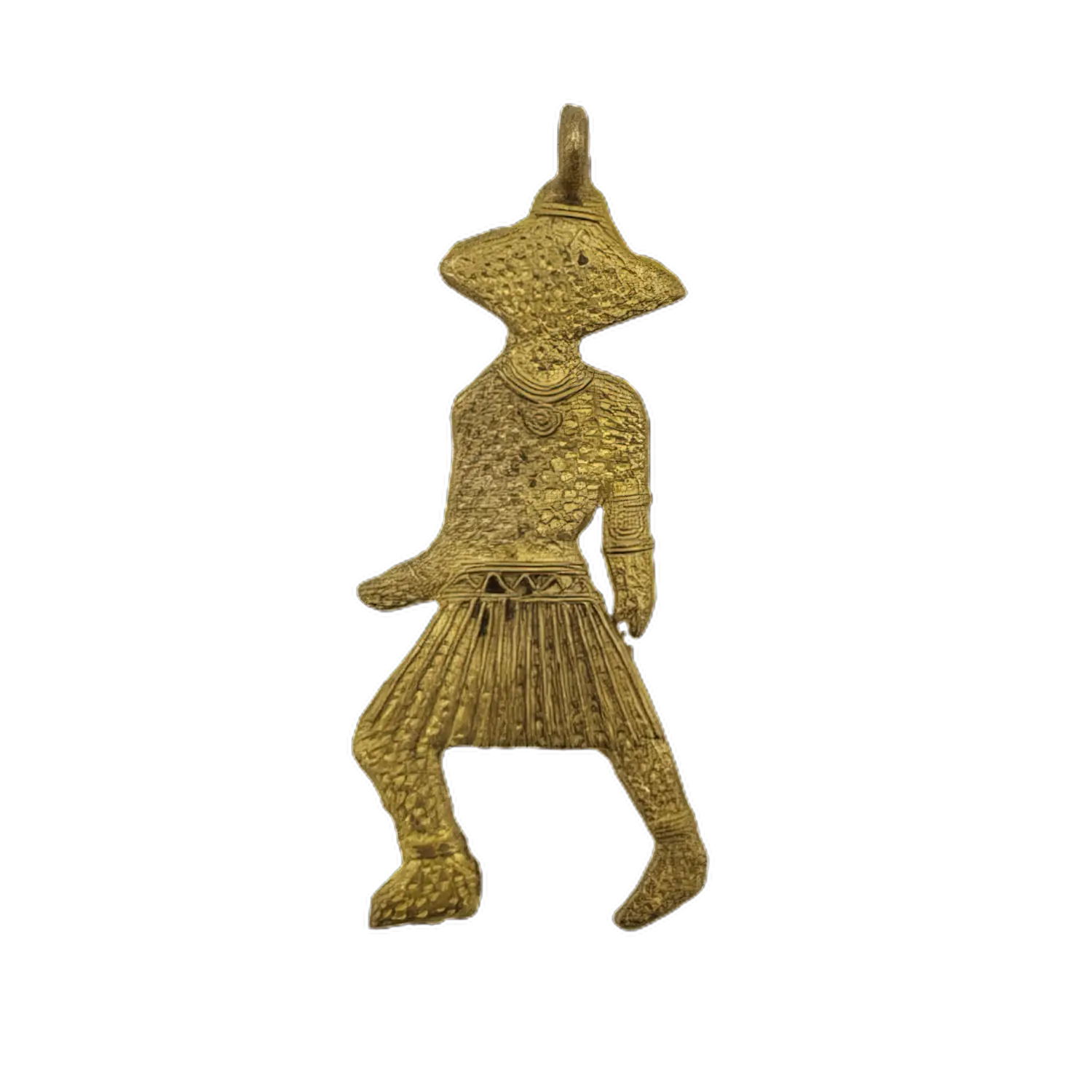 Máscara de bronce hecha a mano