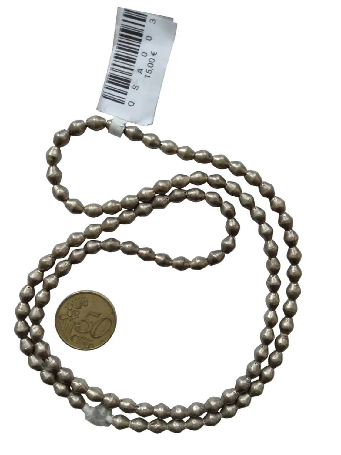 TIRAS DE BRONCE PLATEADA  QSA