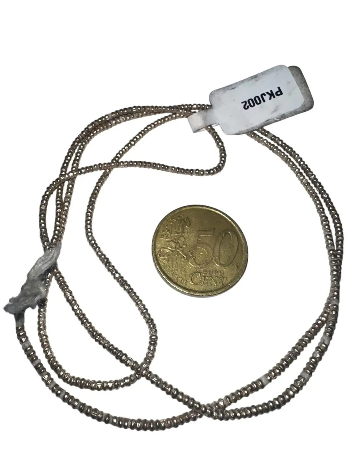 Tiras de bronce plateada