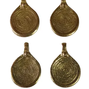 Cuenta pequeña de bronce (Pack de 4 pzas.)