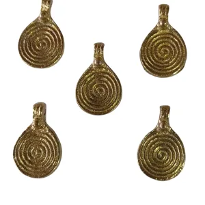 Cuenta pequeña de bronce (Pack de 5 pzas.)