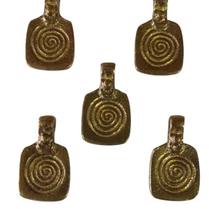 Cuenta pequeña de bronce (Pack de 5 pzas.)